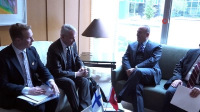  Dışişleri Bakanı Çavuşoğlu, Finlandiya Dışişleri Bakanı Pekka Haavisto ile görüştü