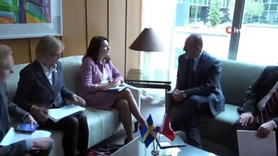  Dışişleri Bakanı Çavuşoğlu, İsveç Dışişleri Bakanı Ann Linde ile görüştü