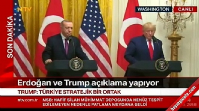 Erdoğan ve Trump'tan ortak basın açıklaması! 