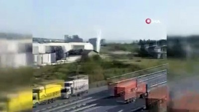 gaz sizintisi -  Beylikdüzü’nde BOTAŞ istasyonu’nda korkutan görüntü  Videosu