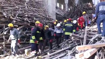 cami insaati - Cami inşaatında çöken iskelenin altında kalan mühendisi arama çalışması devam ediyor - GAZİANTEP  Videosu