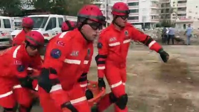 deprem tatbikat - 'Doğu Akdeniz-2019 Davet Tatbikatı'na devam edildi - MERSİN Videosu