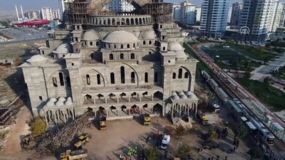 cami insaati - (Drone) - Cami inşaatında çöken iskelenin altında kalan mühendis aranıyor - GAZİANTEP Videosu