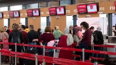 ucak seferleri -  İstanbul Havalimanı'nda ara tatil yoğunluğu Videosu
