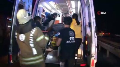  O-3 karayolunda İETT otobüsü, otomobile çarptı: 1’i ağır 3 kişi yaralandı 