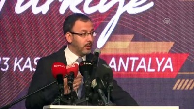 sampiyon - (TEKRAR) Bakan Kasapoğlu: 'Spor turizminde marka ülke olmamız önünde hiçbir engel yok' - ANTALYA  Videosu