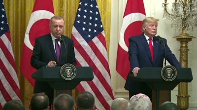 basin toplantisi - (TEKRAR) Erdoğan: 'Görüşmelerimizde, FETÖ'nün ABD'deki mevcudiyetinin sona erdirilmesi yönündeki talebimizi ve beklentilerimizi bir kez daha vurguluyoruz' - WASHİNGTON  Videosu
