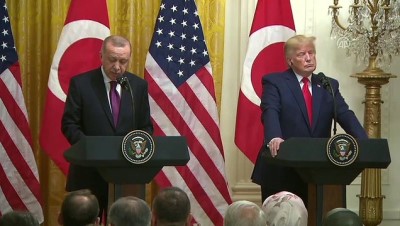 basin toplantisi - (TEKRAR) Erdoğan: 'Görüşmelerimizde, FETÖ'nün ABD'deki mevcudiyetinin sona erdirilmesi yönündeki talebimizi ve beklentilerimizi bir kez daha vurguluyoruz' - WASHİNGTON  Videosu