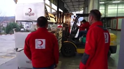 Türk Kızılay Bosna Hersek'teki göçmenlere yardım gönderdi - DÜZCE 