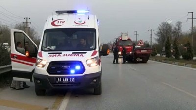 Otomobille tır çarpıştı: 1 yaralı - DÜZCE