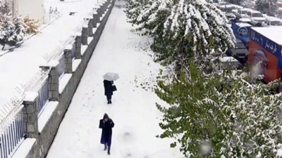 iranlilar - Tahran'da mevsimin ilk kar yağışı yaşamı olumsuz etkiledi (2) - TAHRAN Videosu