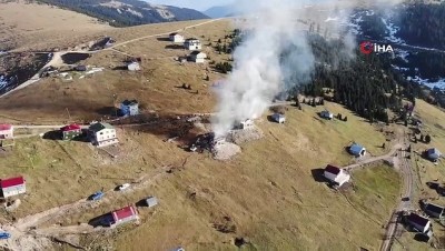 kacak yapi -  Haçka yaylasında kundaklanan evler yayla sakinlerini korkutuyor  Videosu