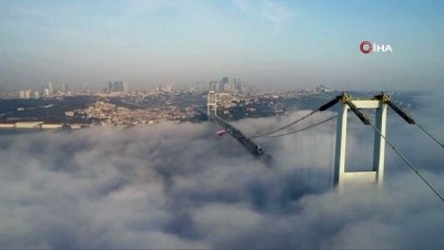  Sise teslim olan İstanbul’da masalsı görüntüler 