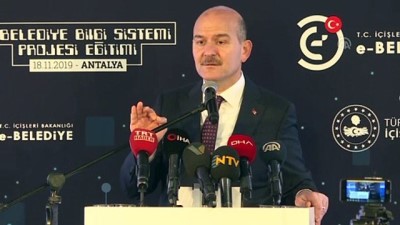 Soylu: 'E-belediye sistemi, ortak veri tabanı projesidir' - ANTALYA