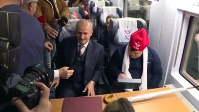 yuksek hizli tren - Bakan Turhan, 20 özel gereksinimli bireyi YHT ile Eskişehir'e uğurladı (2) - ANKARA  Videosu