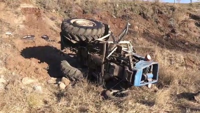 Şarampole devrilen traktörün sürücüsü aramalara rağmen bulunamadı - YOZGAT 