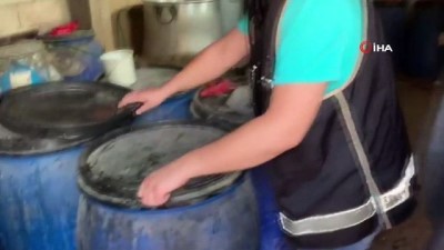 imalathane -  Adana’da 4 bin litre kaçak içki ele geçirildi  Videosu