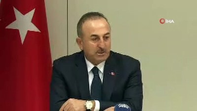  Bakan Çavuşoğlu, NATO Karargahı'nda basın toplantısı düzenledi