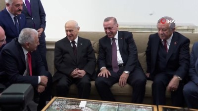  Cumhurbaşkanı Erdoğan, MHP lideri Bahçeli ile görüştü 