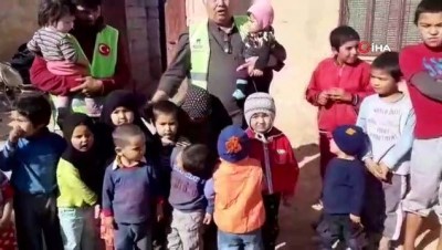 İmkander Suriyeli çocukların yüzünü güldürdü 