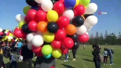  Öğretmenler günü etkinliklerinde 2 bin balon gökyüzüne bırakıldı 