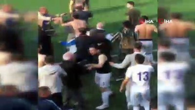 amator mac -  Beykoz'da amatör maçta tekme ve yumruklu kavga kamerada  Videosu