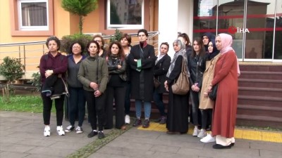 cinsel taciz -  Rizeli kadınlar 'tacize dur' demek için adliye önünde toplandı  Videosu
