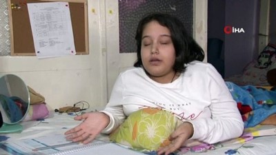  Yatağa bağımlı yaşayan 'Spina Bifida' hastası İlke'nin tek arzusu okula gitmek 