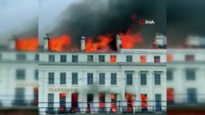 itfaiye eri -  - Otelde korkutan yangın Videosu