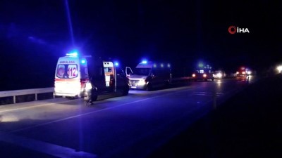 tur otobusu -  Edirne’de otobüs tarlaya uçtu: 7 Yaralı Videosu