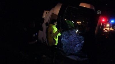 hastane - GÜNCELLEME - Osmaniye'de yolcu otobüsü devrildi (2)  Videosu