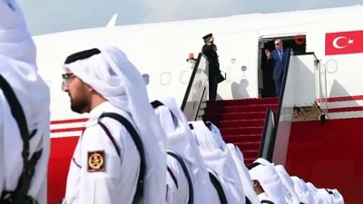  - Cumhurbaşkanı Erdoğan, Katar'a geldi 