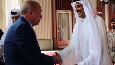  - Cumhurbaşkanı Erdoğan, Katar emiri Al Sani ile görüştü 
