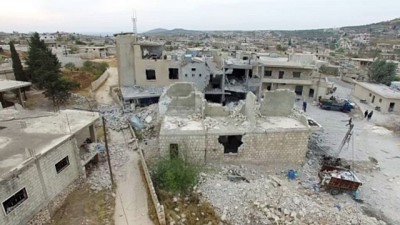 roket saldirisi - İdlib'de rejim ve destekçisi Rusya'nın yol açtığı yıkım büyüyor  Videosu