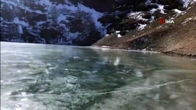 buz tutan gol -  Sıcaklık eksi 17’yi gördü, göller buz pistine dönüştü  Videosu