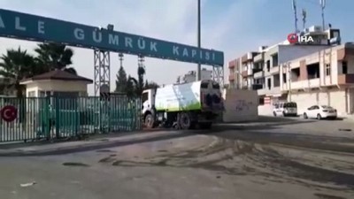 gumruk kapisi -  Tel Abyad'a açılan Akçakale Gümrük Kapısı'ndaki çalışmalarda sona gelindi  Videosu