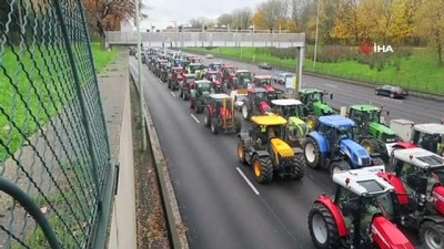  - Fransa’da çiftçilerden traktörlü eylem