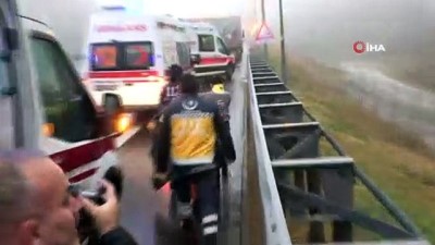  TEM Otoyolu’nda kaza: 6 yaralı