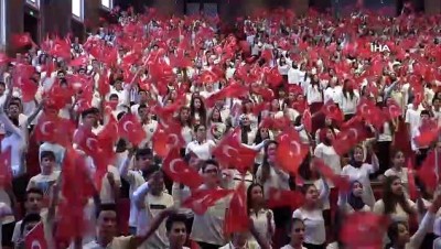 lise ogrenci -  Barış Pınarı'na destek için 1270 kişilik koro Videosu