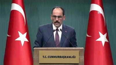 Cumhurbaşkanlığı Sözcüsü Kalın: “Tereddütlerimiz izole olmazsa bu ziyaretin gerçekleşmemesi mümkün”