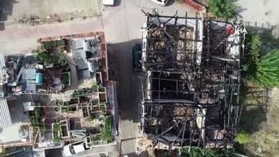 gokyuzu -  - Tarihi konağın yanan kalıntıları, mahallenin korkulu rüyası oldu  Videosu