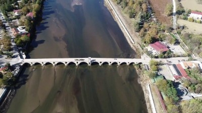 'Pastırma sıcakları' nehirlerin su seviyelerini olumsuz etkiledi - EDİRNE 