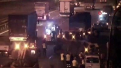  Kuzey Marmara otoyolunda minibüs devrildi