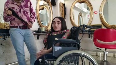 sac kesimi -  Bedensel engelli Beyza'dan örnek davranış Videosu