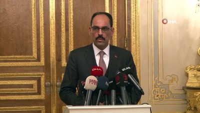  İbrahim Kalın:'Almanya, Fransa ve İngiltere ile Suriye için dörtlü zirveyi 3-4 Aralık'ta Londra'daki NATO toplantısında yapmak üzere mutabık kalındı' 