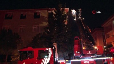 patlama sesi -  Apartman içinden önce patlama sesleri duyuldu sonra dumanlar yükseldi  Videosu