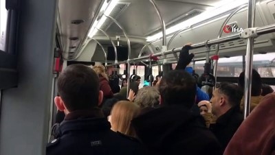 halk otobusu -  Yolculara küsen şoför dakikalarca otobüsü bekletti  Videosu