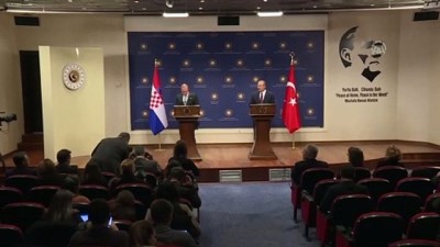 Çavuşoğlu: 'Hırvatistan'ın dönem başkanlığında Türkiye'ye yönelik çifte standart olmaz' - ANKARA 