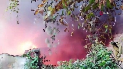  Zonguldak'ta mobilya atölyesinden büyük yangın