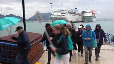 nani -  Alanya'ya bir günde iki kruvaziyer gemiyle 3 bin turist ge  Videosu